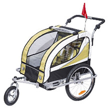 HomCom Kinder-Fahrradanhänger