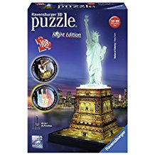 Ravensburger Freiheitsstatue bei Nacht