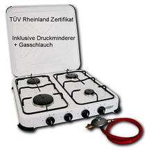 Kaminbau Mierzwa 4-flammiger Gaskocher