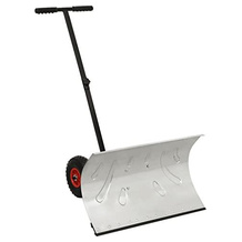vidaXL Schneeschieber mit Rädern