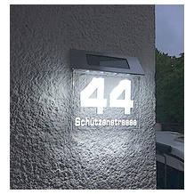 Jedwill Design Solar-Hausnummer