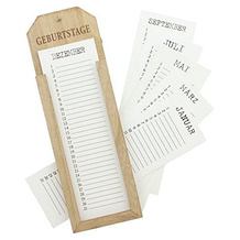Frank Flechtwaren Geburtstagskalender