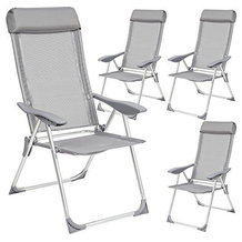 TecTake Aluminium-Gartenstuhl