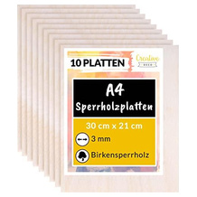 Creative Deco Balsaholz-Platte