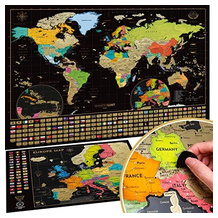 W WANDERLUST MAPS Weltkarte