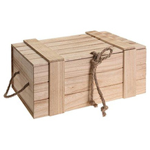 Meinposten Holzkiste mit Deckel