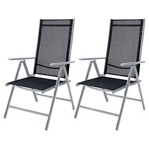 Casaria Aluminium-Gartenstuhl