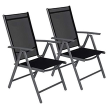 CCLIFE Aluminium-Gartenstuhl
