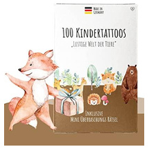 lila liebt dich Kindertattoo