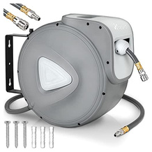 Tresko 20-m-Druckluftschlauch-Aufroller