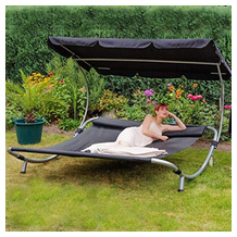 Loywe Sonnenliege mit Dach