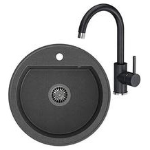 VBChome rundes Spülbecken