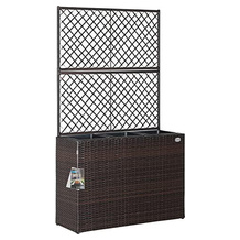 Casaria Blumenkasten mit Rankgitter