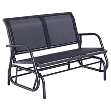 Outsunny Metall-Gartenbank