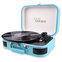 VOKSUN Vintage-Plattenspieler