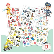 Papierdrachen Kindertattoo