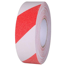 Gebildet rot-weißes Klebeband