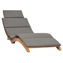 vidaXL Teak-Sonnenliege