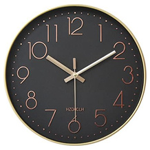 HZDHCLH geräuschlose Funk-Wanduhr