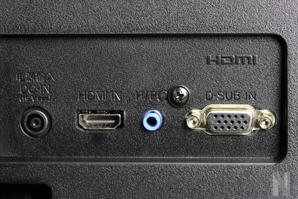 monitor rueckseite anschluesse