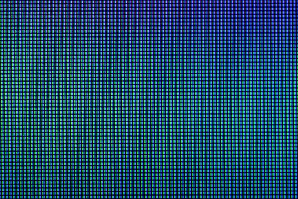 extremer Close-up auf LED-Panel