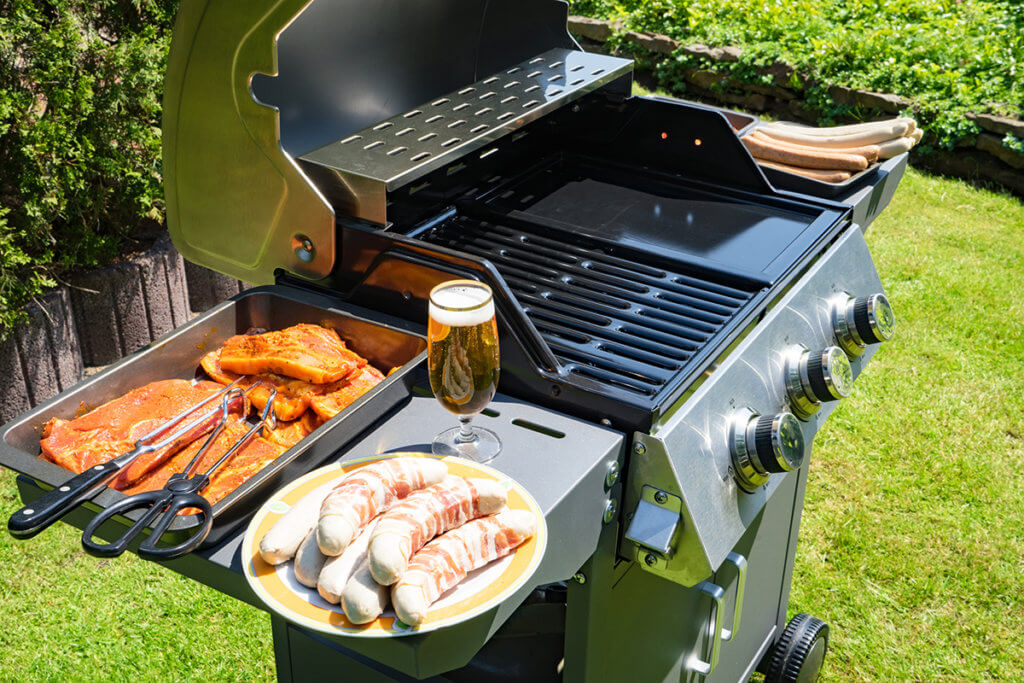 Grill im Garten