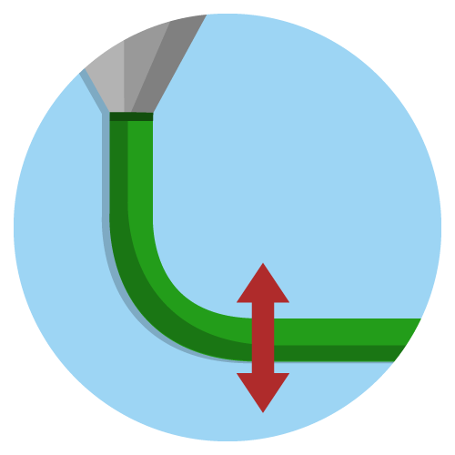 Druckschichthöhe