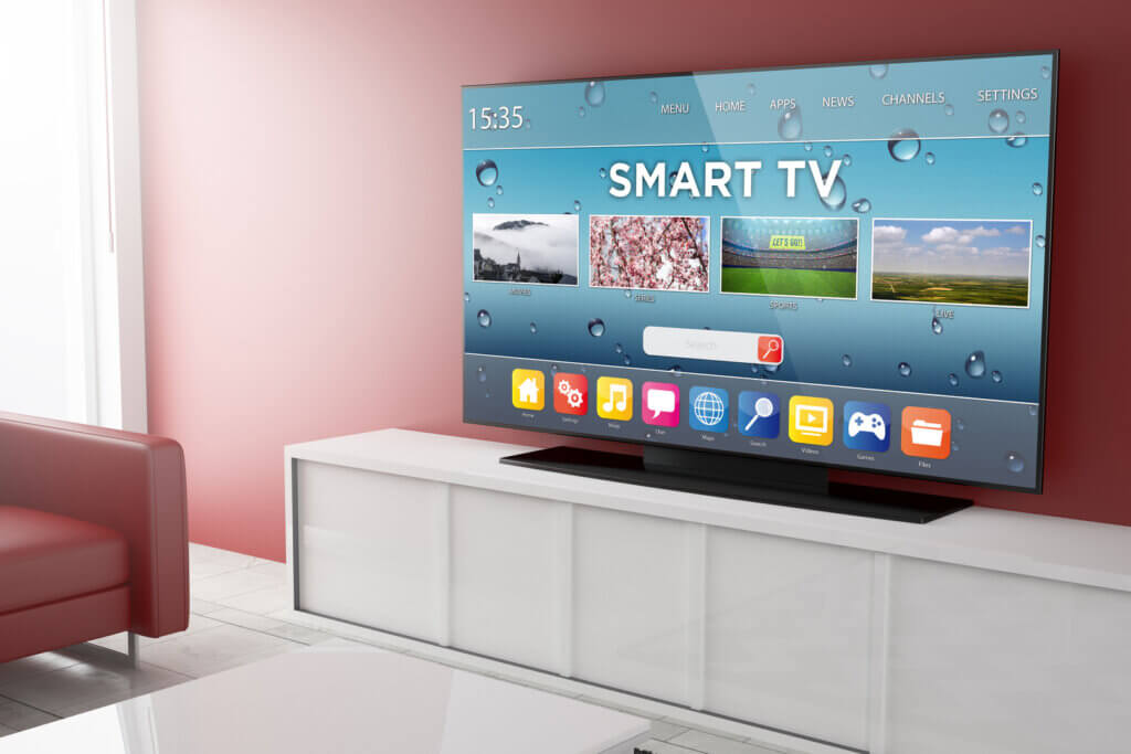 Smart-TV im Wohnzimmer
