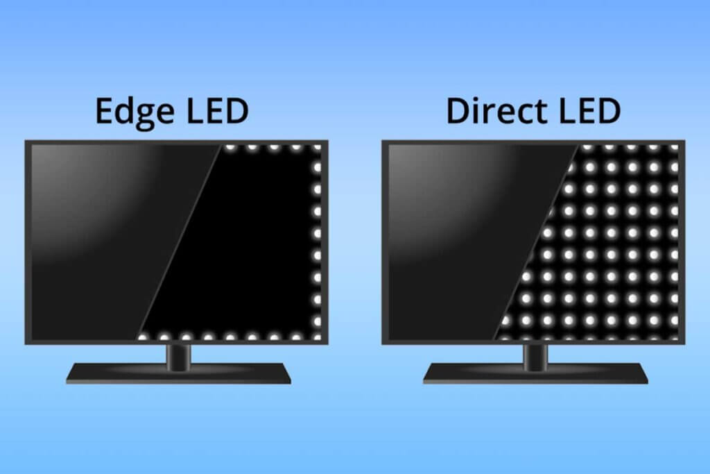 Unterschied Edge und Direct LED