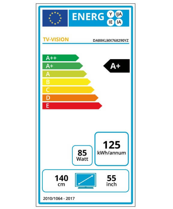 Fernseher Energielabel