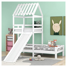 Kinderbett mit Rutsche