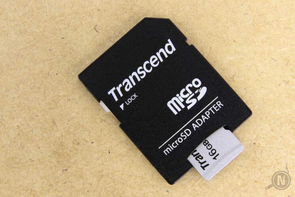 microSD-Karte in adapter