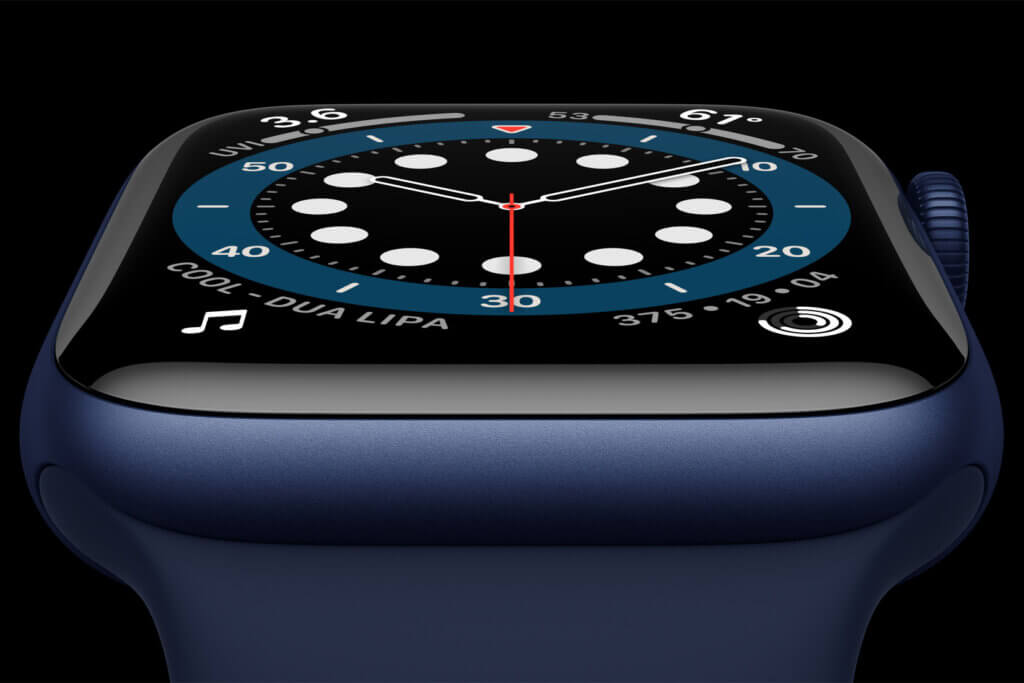 Nahaufnahme einer Apple Watch