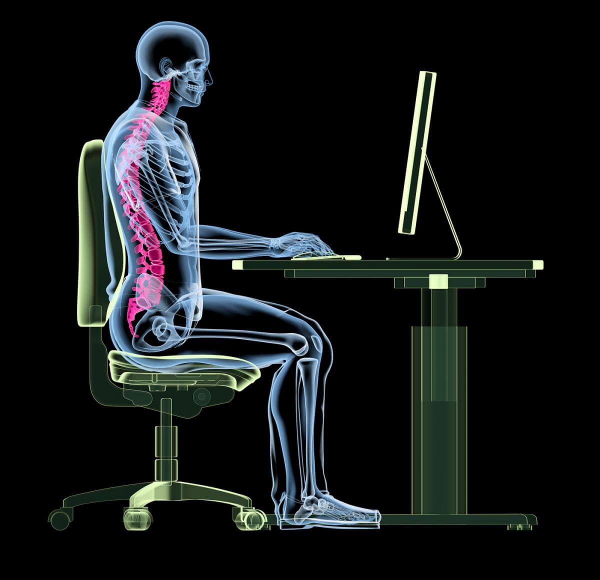 korrekte Sitzposition