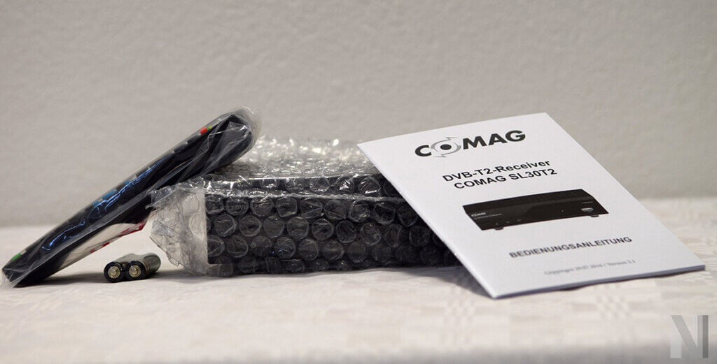 Foto vom Lieferumfang des Comag SL302T2