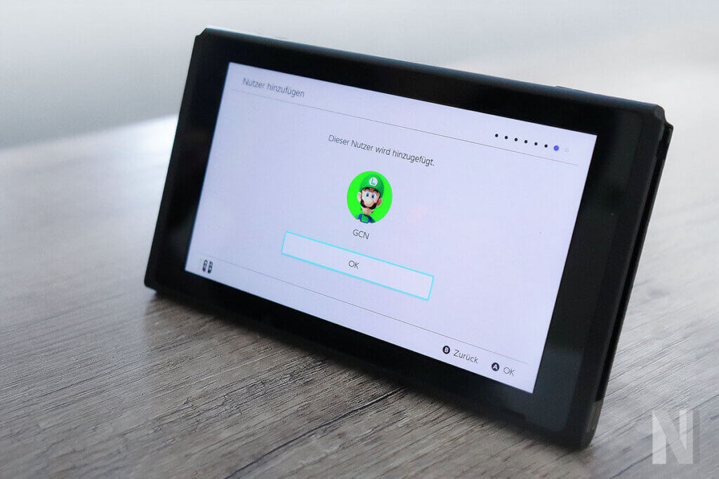 Nutzer anlegen auf der Nintendo Switch