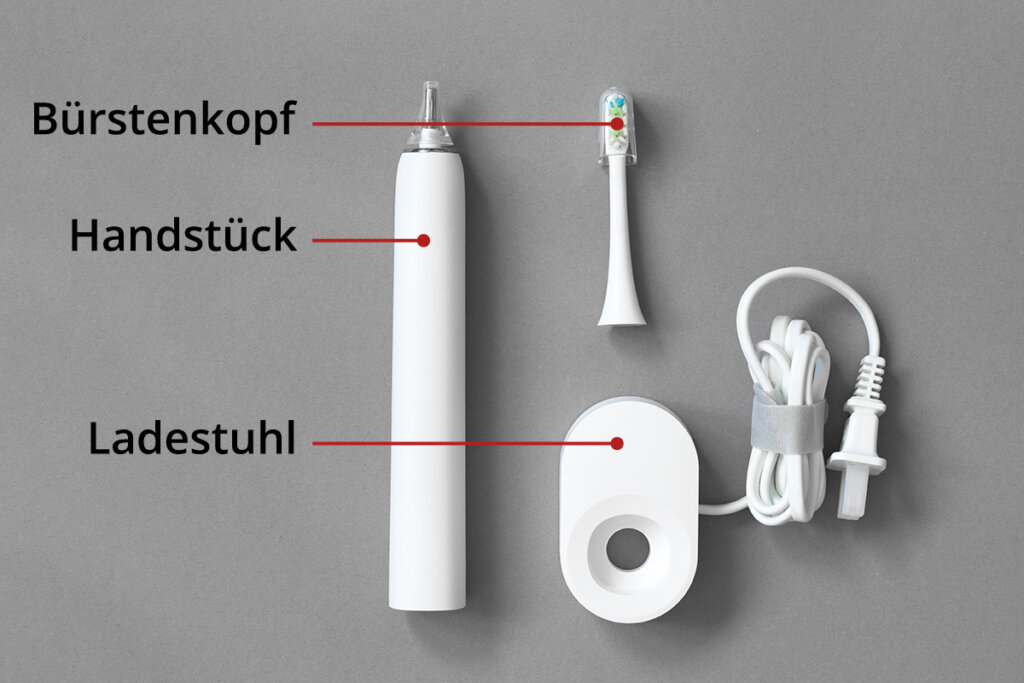 Bestandteile einer elektrischen Zahnbürste