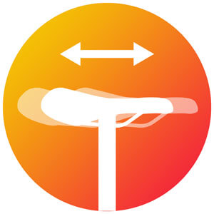 Icon zum Versatz des Sattels