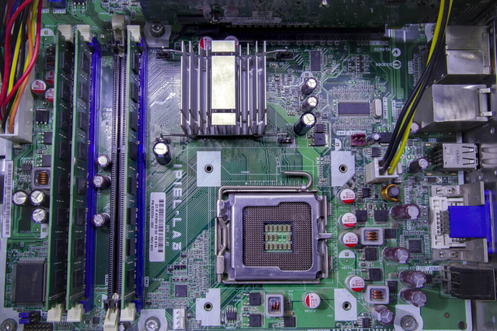 Mainboard Frontansicht