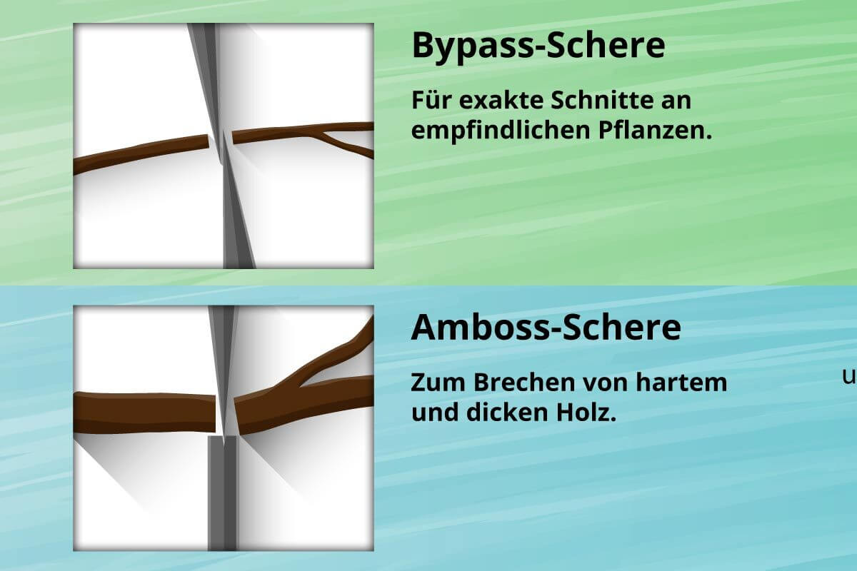 Funktionsweise von Gartenscheren