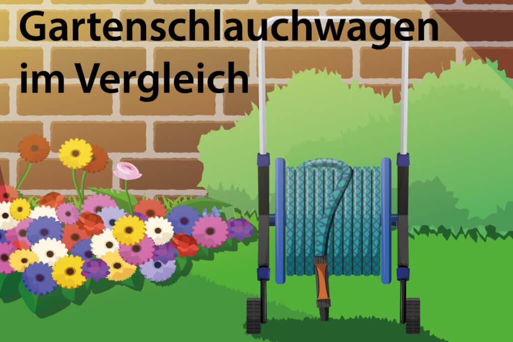 Gartenschlauchwagen im Verlgleich