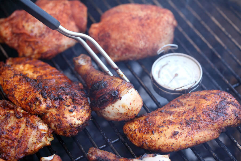 Hühnchen auf Grill