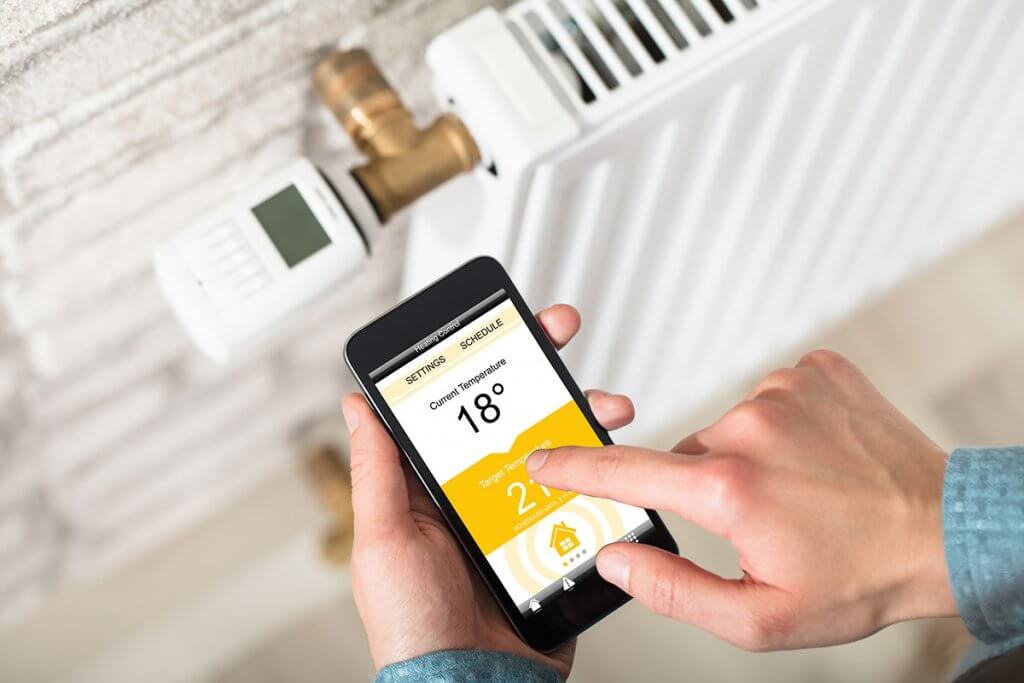 Thermostat per Handy gesteuert