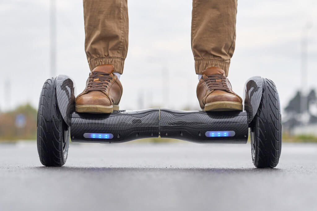 Person auf Hoverboard