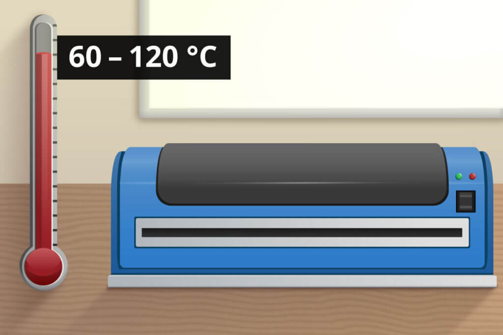 Temperatur Laminiergerät