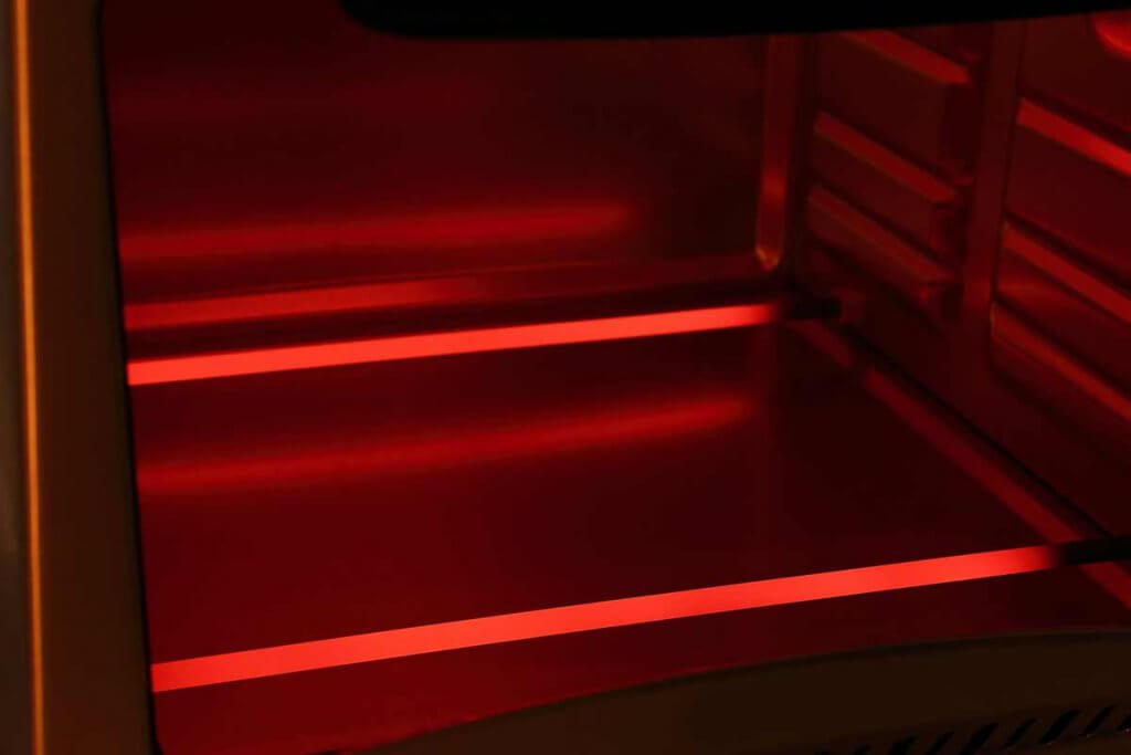 unterhitze leuchtet