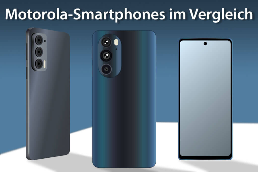 seo-bild drei smartphones aus verschiedenen blickwinkeln