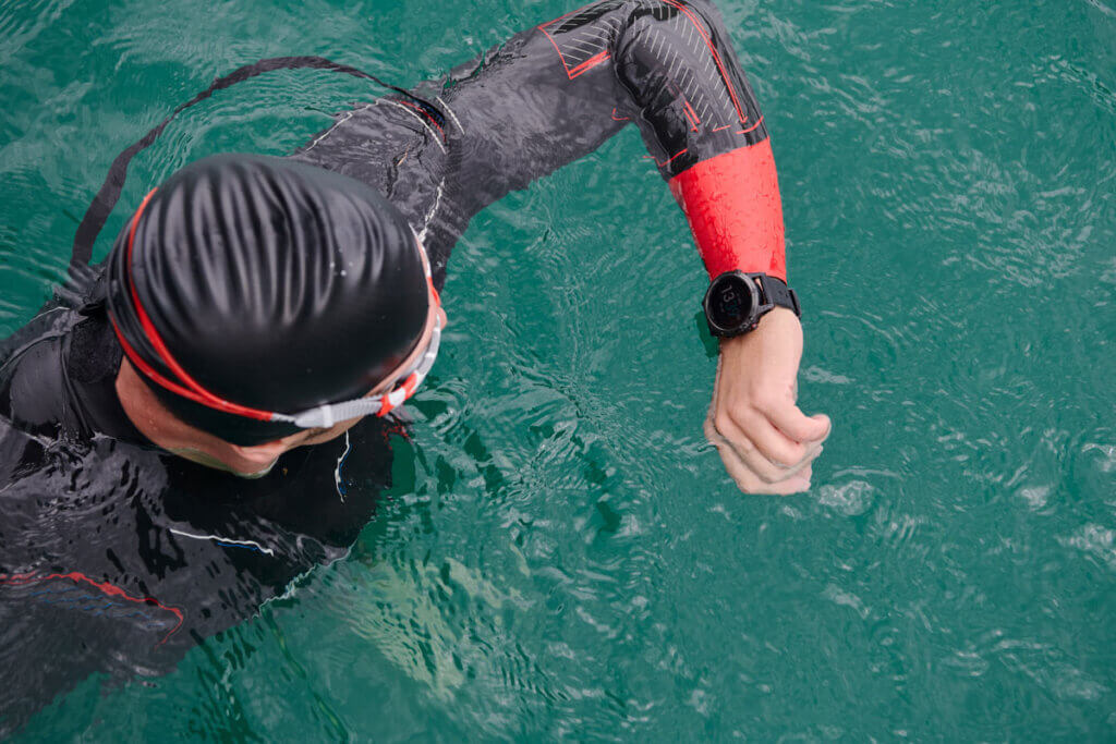 Pulsuhr beim Schwimmen