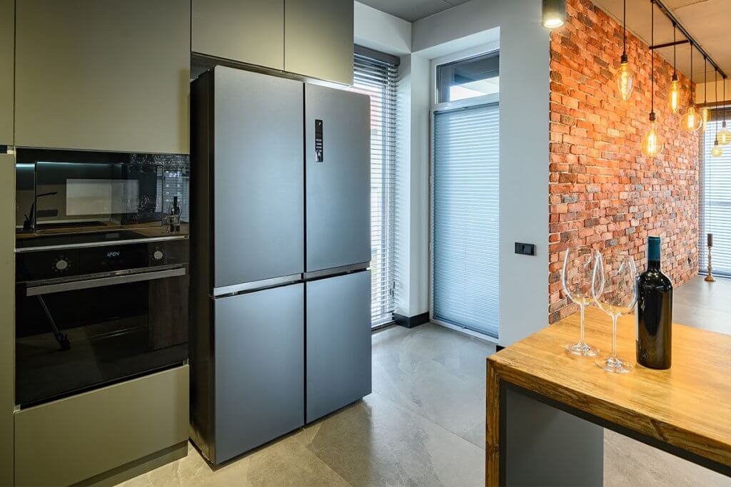 side-by-side-kühlschrank kühlschrank küche