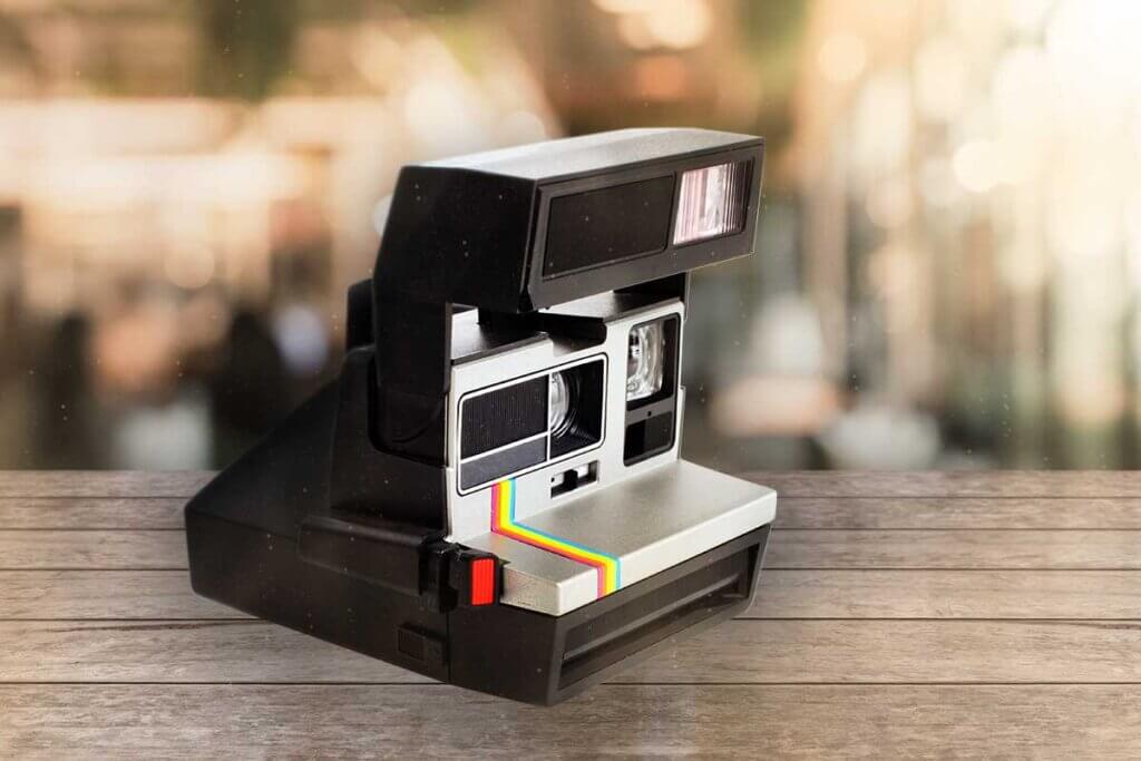 alte Polaroid Sofortbildkamera